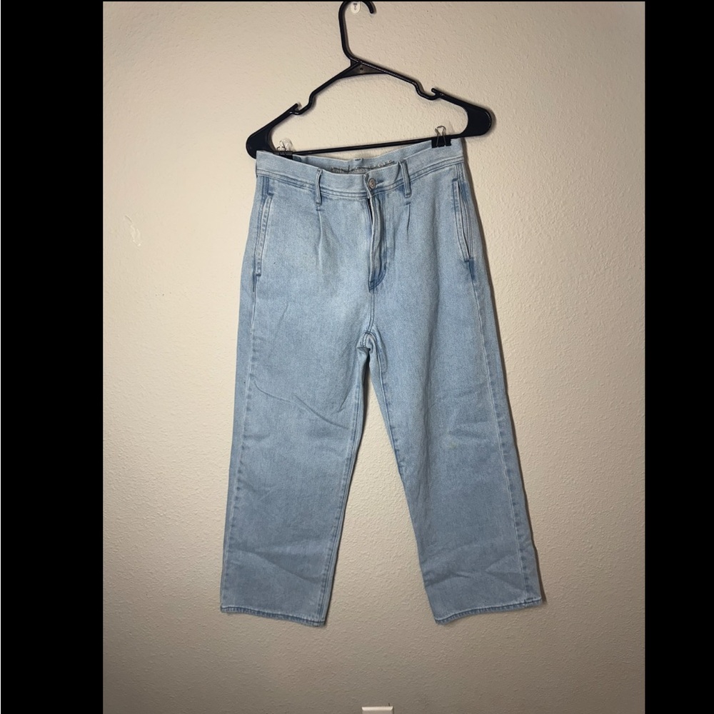 American Eagle Outfitters Light Blue Wide Leg Jeans - Picture 2 of 4